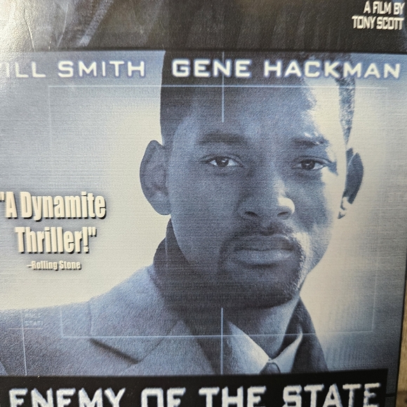 Enemy Of The‎ State VHS Movie 1999 Will Smith Gene Hackman Thriller Movie - Picture 4 of 9
